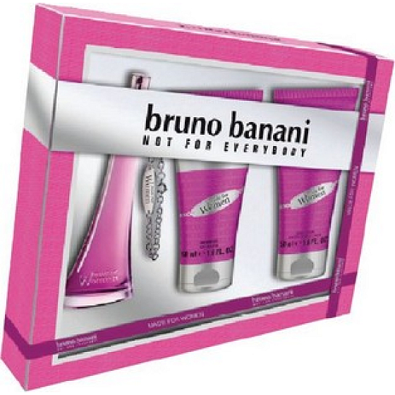 Bruno Banani Made eau de toilette for women 20 ml + shower gel 50 ml + Deodorant 50 ml, gift set