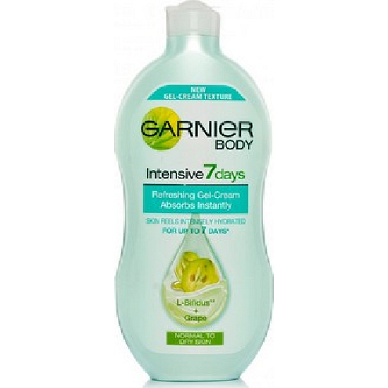 Garnier Intensive 7 days emollient gel cream grape extract 250 ml