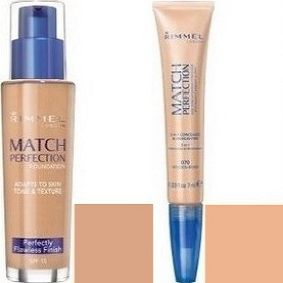 Rimmel London Match Perfection make-up 200 30 ml + concealer 030 7 ml