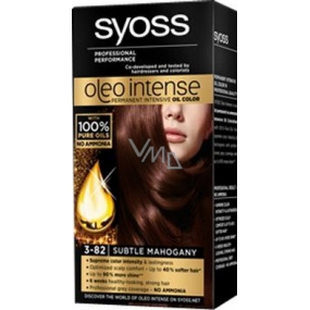 Syoss Oleo Intense Color Ammonia Free Hair Color 3-82 Soft Mahogany