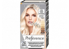 Loreal Paris Préférence Extreme Platinum extremely lightening hair color with care against rusty tones