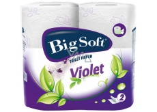 Big Soft Violet perfumed toilet paper white 2 ply 190 pieces 4 rolls