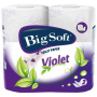 Big Soft Violet perfumed toilet paper white 2-ply 190 sheets 4 rolls