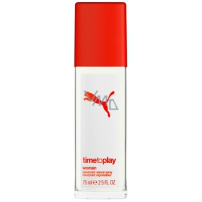 Puma Time To Play Woman perfumed deodorant glass for women 75 ml