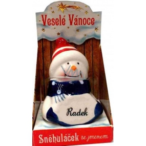 Nekupto Snowman named Radek Christmas decoration size 8 cm