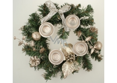 Věnec adventní šampaň 25 cm 1 kus