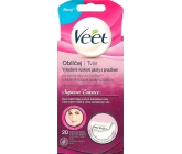 Veet Suprem Essence Wax Strips with Stripe Face 20 Pieces + Perfect Finish Wipes 4 Pieces