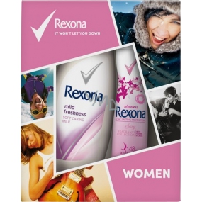 Rexona Sexy antiperspirant deodorant spray for women 150 ml + Mild Freshness shower gel 250 ml, cosmetic set