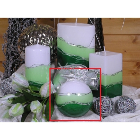 Lima Verona candle green ball 100 mm 1 piece