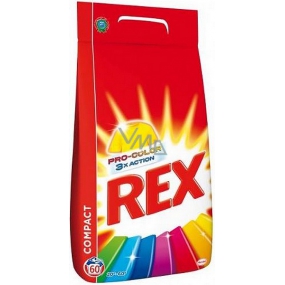 Rex 3x Action Color Pro-Color powder for washing colored laundry 60 doses of 4.5 kg