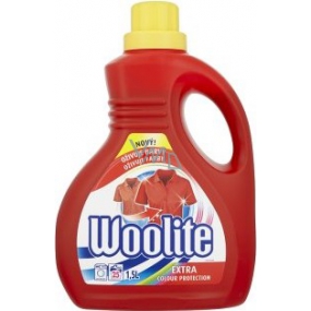 Woolite Extra Color washing gel for colored laundry maintains a color intensity of 1.5 l