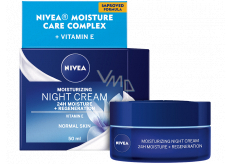 Nivea 24h Moisture + Regeneration emollient regenerating night cream for normal to combination skin 50 ml