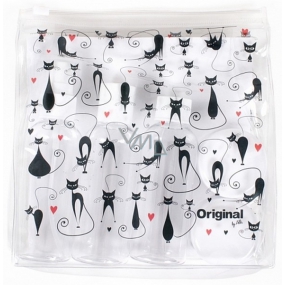 Albi Original Travel set of bottles 3 x 80 ml + 2 containers + Cats case - 15 cm x 15 cm x 4.5 cm