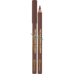 Dermacol 12h True Colour Eyeliner wooden eye pencil 04 Light brown 2 g