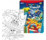 Amos Frame with canvas Universe + edges 8 colors 28 x 20 cm + gift