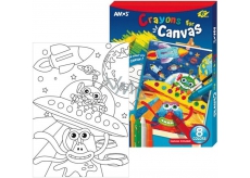 Amos Frame with canvas Universe + edges 8 colors 28 x 20 cm + gift
