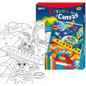 Amos Frame with canvas Universe + edges 8 colors 28 x 20 cm + gift