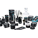 Castelbel Black Edition shower gel 100 ml + eau de toilette 10 ml + body lotion 100 ml + toilet soap 40 g + towel 30 x 32 cm + resealable cover, travel cosmetic set for men