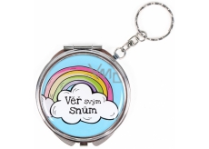 Albi Mirror - key ring with text Trust your dreams 6.5 cm