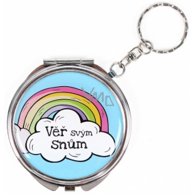 Albi Mirror - key ring with text Trust your dreams 6.5 cm