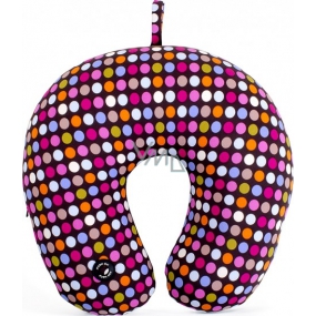 Albi Massage travel pillow Colored polka dots 30 x 28 x 10 cm