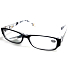 Berkeley Reading dioptric glasses +2.5 plastic black, sides with rectangles 1 piece MC2084