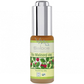 Saloos Bio Cold pressed raspberry oil, moisturizing and soothing improves healthy skin appearance 20 ml