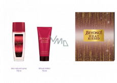 Beyoncé Heat Kissed perfumed deodorant glass for women 75 ml + body lotion 75 ml, cosmetic set