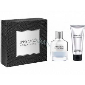 Jimmy Choo Urban Hero perfumed water for men 50 ml + shower gel 100 ml, gift set