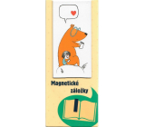 Albi Magnetic bookmark for the book Little Girl with a Bear 8.7 x 4.4 cm