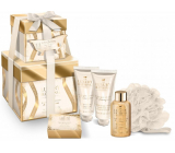 Grace Cole Obsession shower gel 50 ml + hand cream 2 x 50 ml + bath pearls 80 g + bath sponge, cosmetic set
