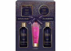Baylis & Harding Mulberry Fizz cleansing gel 300 ml + shower cream 300 ml + body and hand lotion 130 ml + gentle soap 150 g + body butter 100 ml, cosmetic set for women