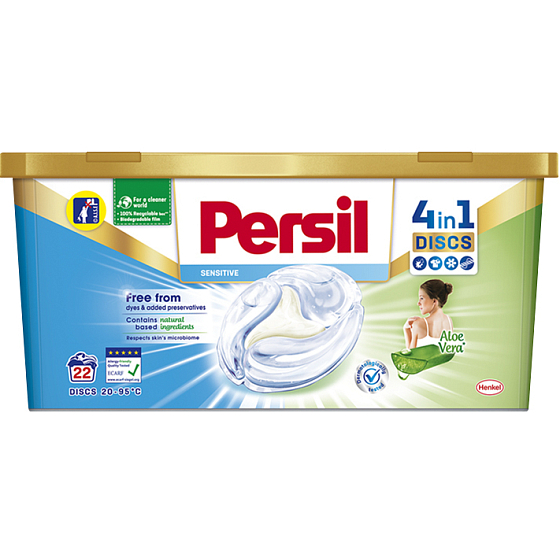Persil Discs Sensitive 4in1 laundry capsules for sensitive skin 22 doses 550 g
