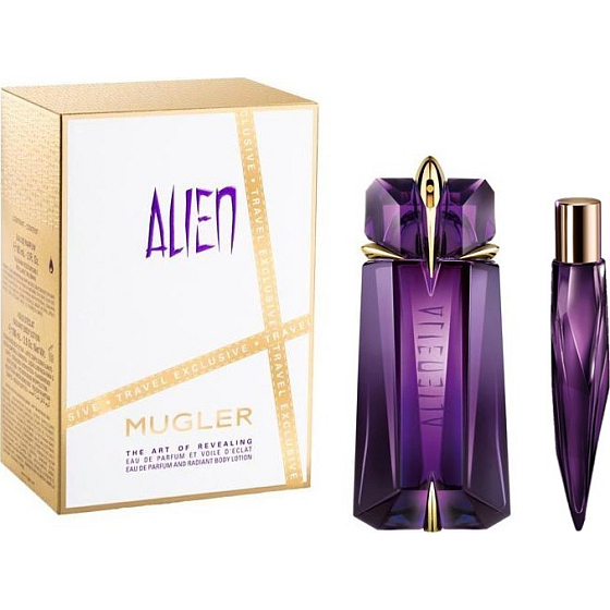 Thierry Mugler Alien eau de parfum refillable bottle for women 90 ml + eau de parfum refillable bottle 10 ml, gift set for women