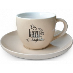 Nekupto Kafetearie espresso cup with saucer Time for coffee... anytime 100 ml