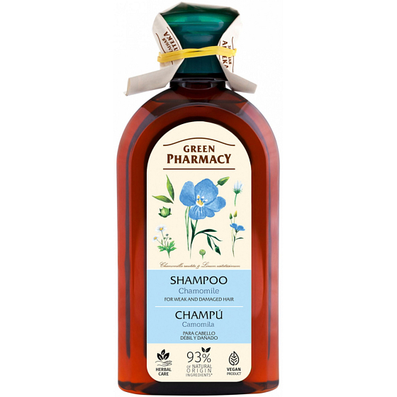 Green Pharmacy Chamomile Shampoo for weakened and damaged hair 300 ml