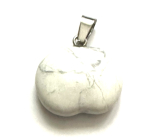 Magnesite Apple of Knowledge pendant natural stone 1,5 cm