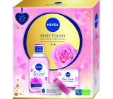 Nivea Rose Touch micellar water with organic rose water 400 ml + Rose Touch moisturizing day gel-cream for all skin types 50 ml, cosmetic set for women