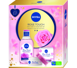 Nivea Rose Touch micellar water with organic rose water 400 ml + Rose Touch moisturizing day gel-cream for all skin types 50 ml, cosmetic set for women