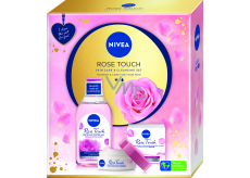 Nivea Rose Touch micellar water with organic rose water 400 ml + Rose Touch moisturizing day gel-cream for all skin types 50 ml, cosmetic set for women