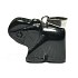 Black Agate Elephant Pendant Natural Stone, Hand-polished Figurine 1.8 x 2.5 x 8 mm, Provides Courage and Strength