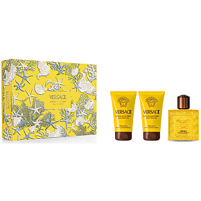 Versace Eros Energy Pour Homme Eau de Toilette 50 ml + Aftershave Balm 50 ml + Shower Gel 50 ml, gift set for men