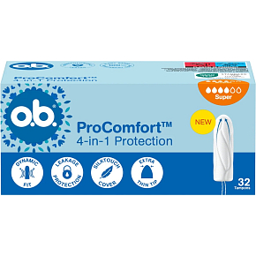 O.B. ProComfort Super Tampons, 32 pieces