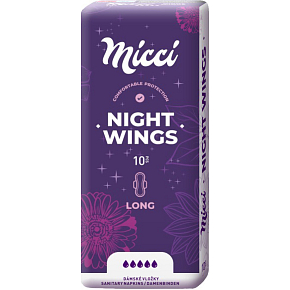 Micci Classic Night women's pads with wings, 10 pcs