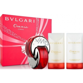 Bvlgari Omnia Coral EdT 40 ml Eau de Toilette + 75 ml Body Lotion + 75 ml Body Scrub for Women Gift Set