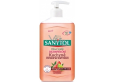 Sanytol Růžový grapefruit & Svěží citrón dezinfekční mýdlo na ruce s dávkovačem 250 ml