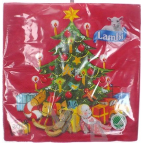 Lambi Paper napkins 3 ply 33 x 33 cm 20 pieces Christmas Tree