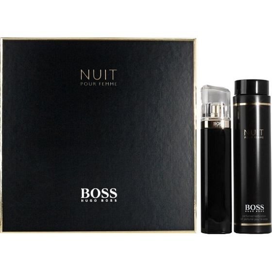 Hugo Boss Nuit pour Femme perfumed water for women 75 ml + body lotion 200 ml, gift set