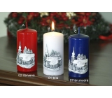 Lima Relief Church candle white cylinder 60 x 120 mm 1 piece