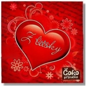 Nekupto Chocolate greeting card From love heart from love chocolate 65 g